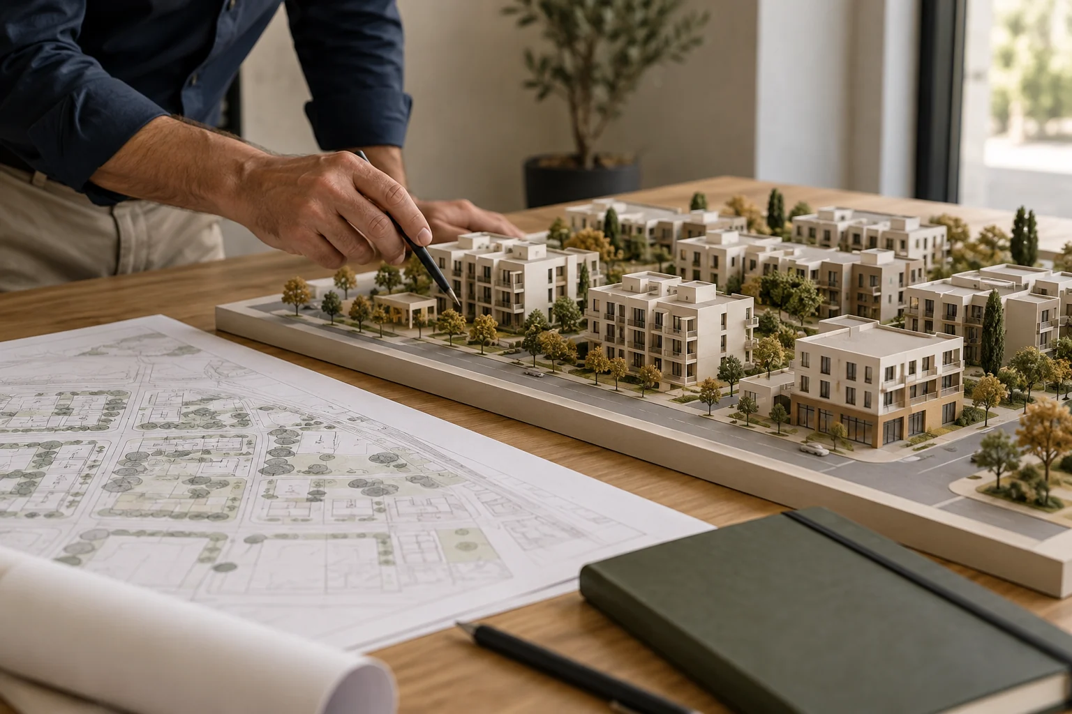 مجسم معماري تعريفي لدراسة إمكانات التطوير